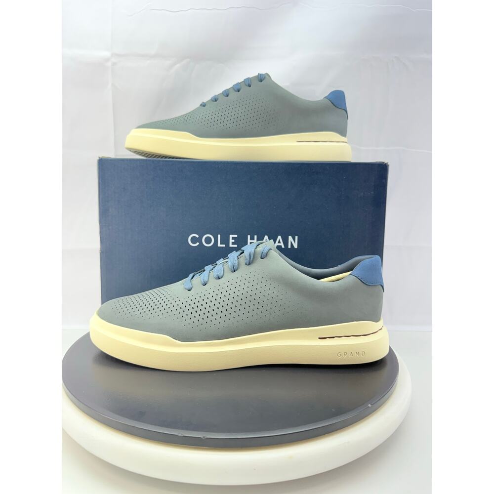 Cole Haan GrandPro Mens Size 8W Stormy Weather Rally Laser Cut Shoes C40064 NEW